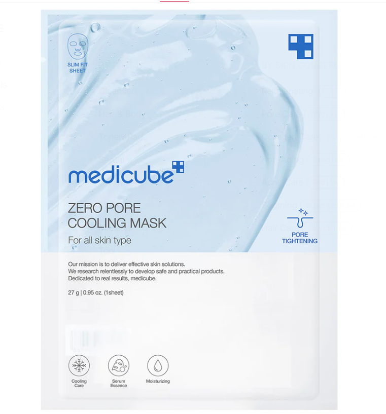 MEDICUBE Zero Pore Cooling Sheet Mask