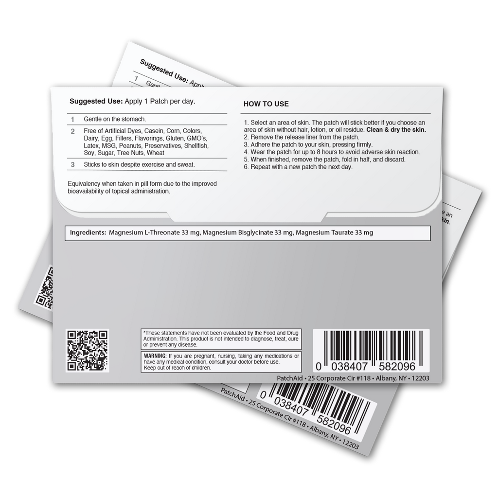 Triple Magnesium Complex Patch - Relaxation & Muscle Support: 1-Pack