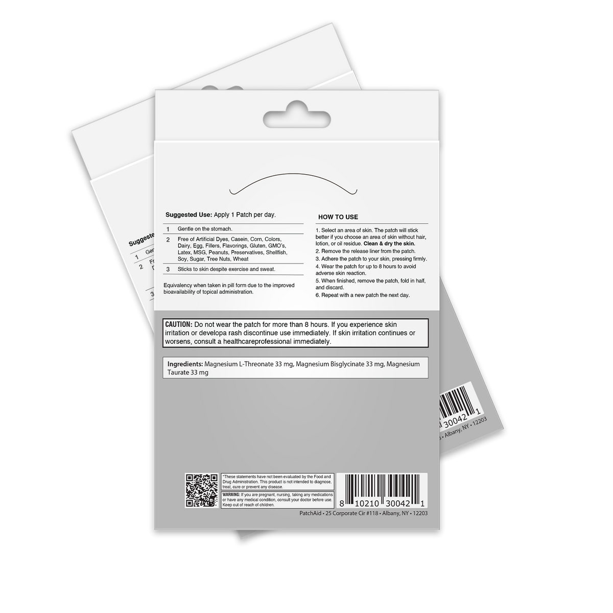 Triple Magnesium Complex Patch - Relaxation & Muscle Support: 1-Pack