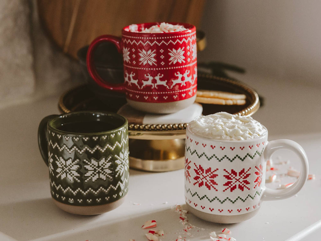 *NEW* Red Fair Isle Sweater Stoneware Coffee Mug - Gifts