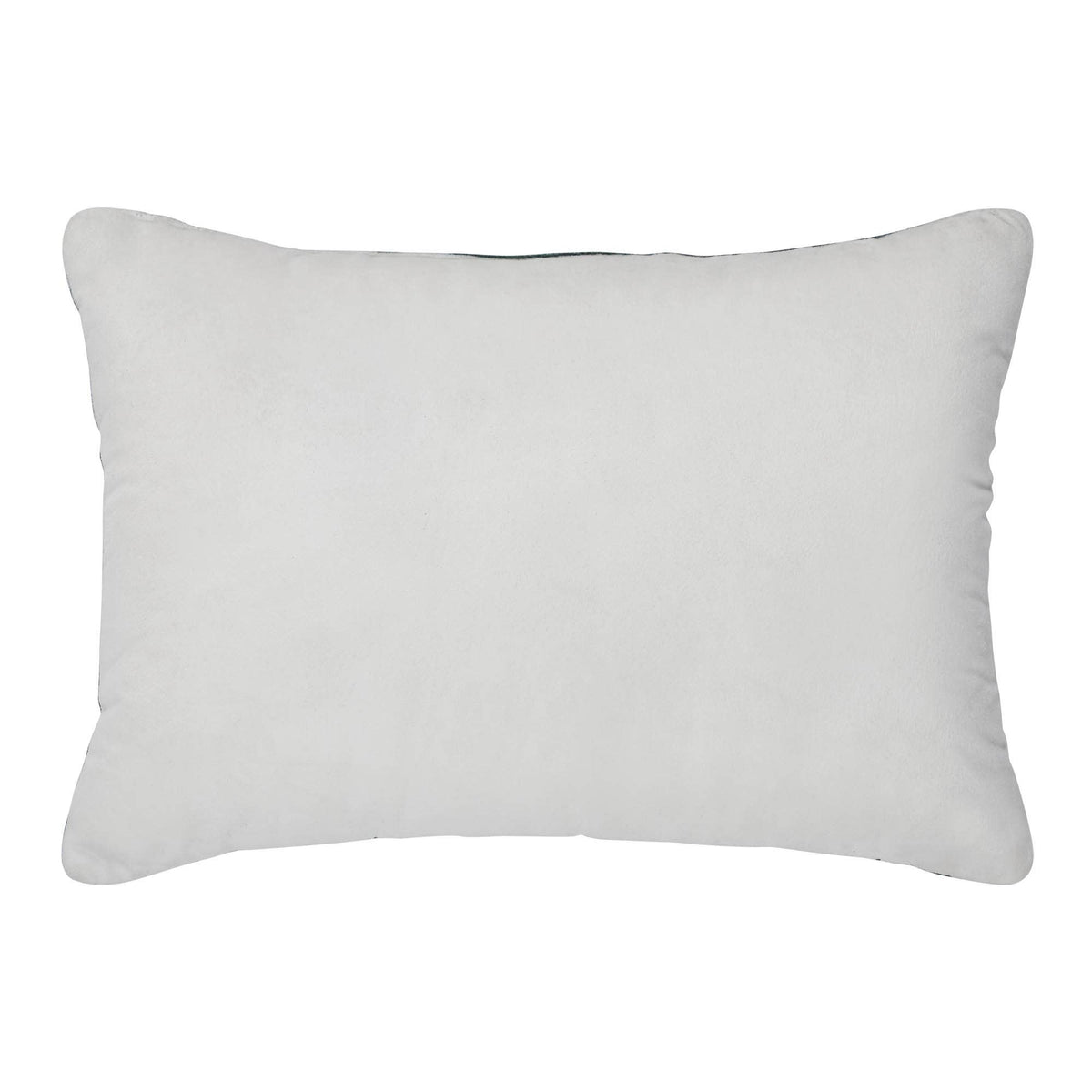 4 Christmas Trees Green Velvet Throw Pillow 14x10