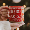 *NEW* Red Fair Isle Sweater Stoneware Coffee Mug - Gifts